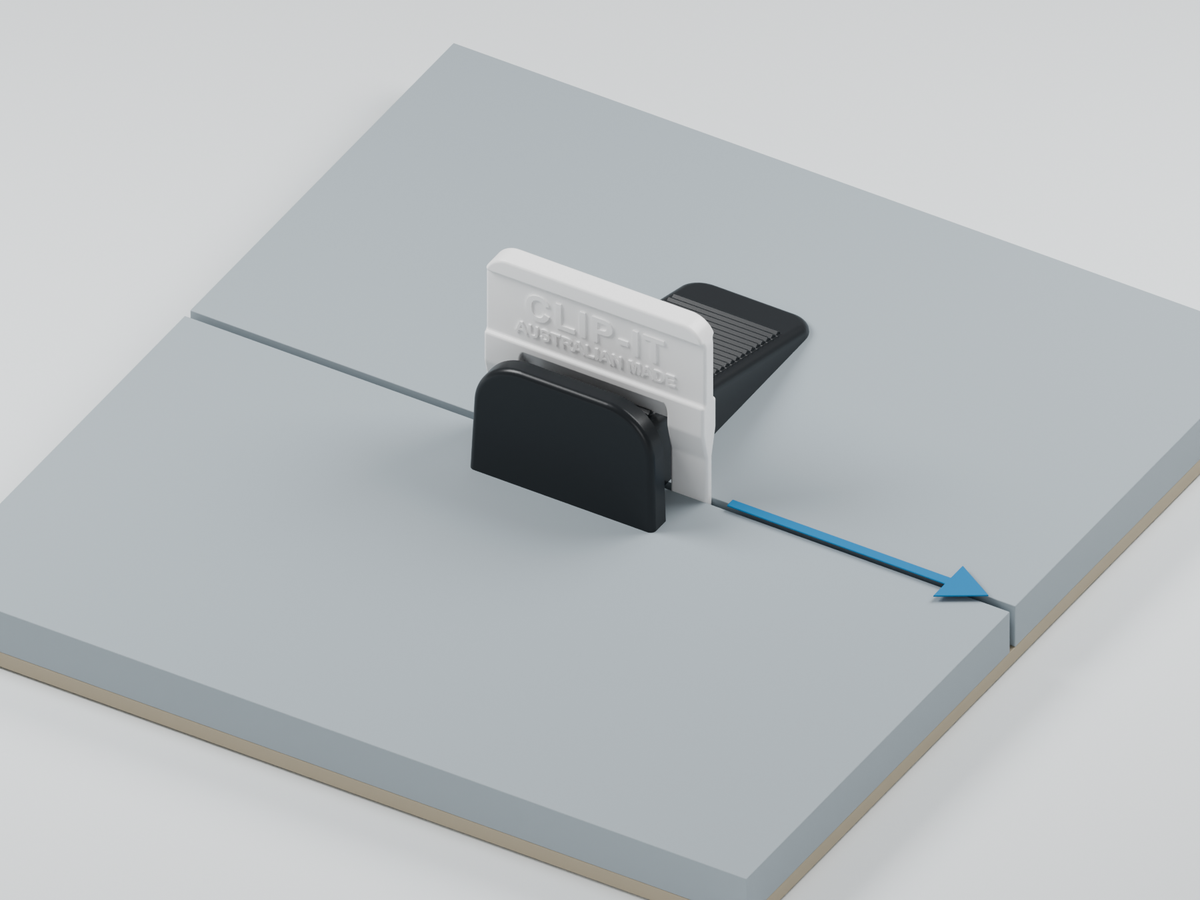 Remove the clip and recover the wedge — Mini tile levelling wedges