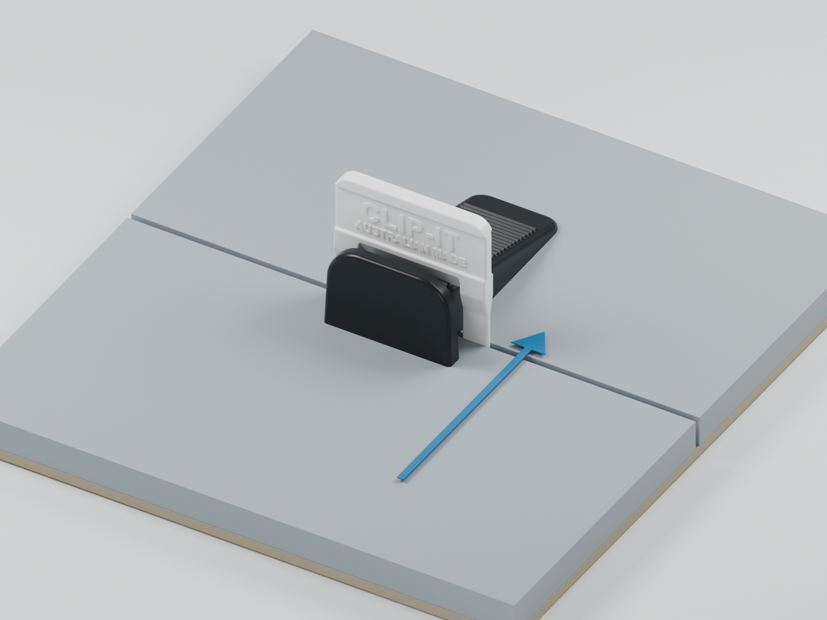 Tighten and leave in place — Mini tile levelling wedges