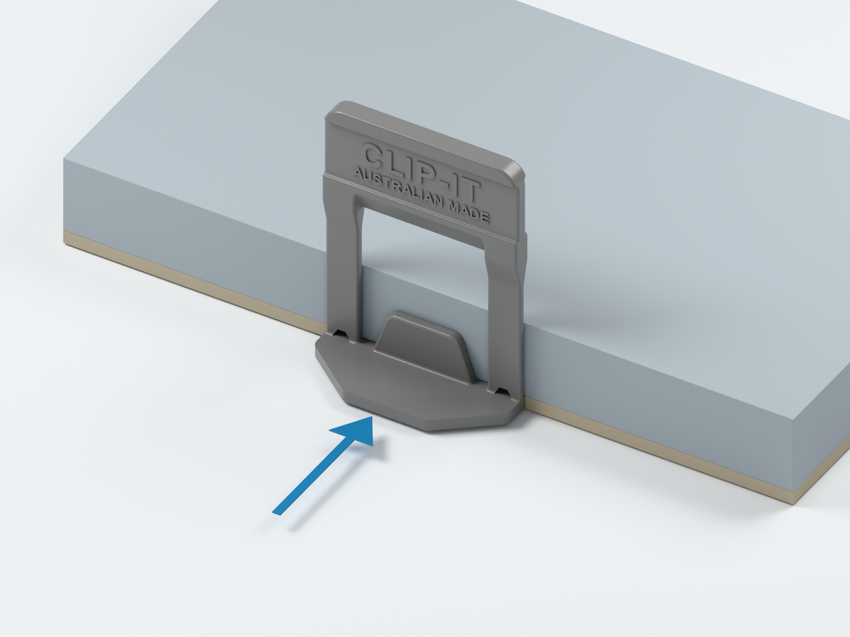 Place the clips and adjoining pieces — 2 mm stone clips · 14–20 mm