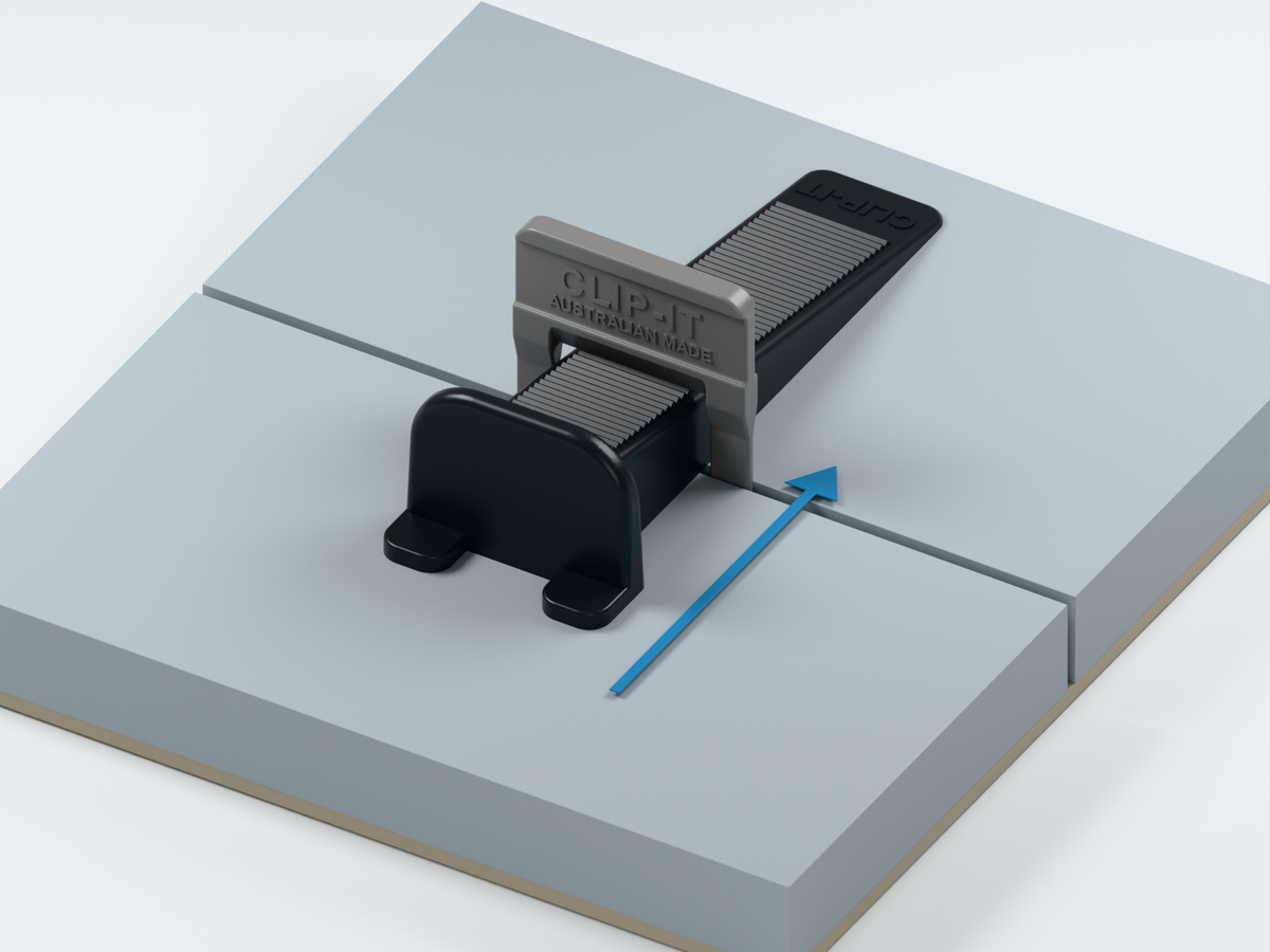 Insert and tighten the wedges — 2 mm stone clips · 14–20 mm